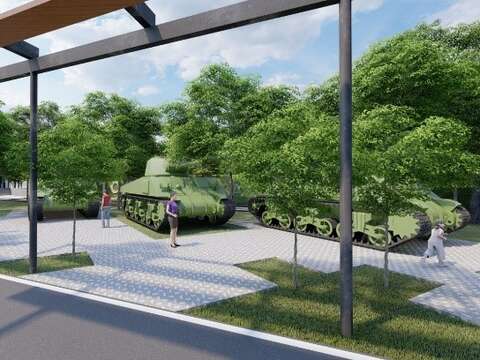 m48a3戰車展示區改善後模擬圖