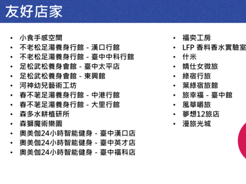 友好店家-住育樂