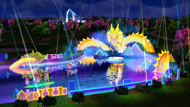 2024中台灣元宵燈會-台中龍賀主燈秀