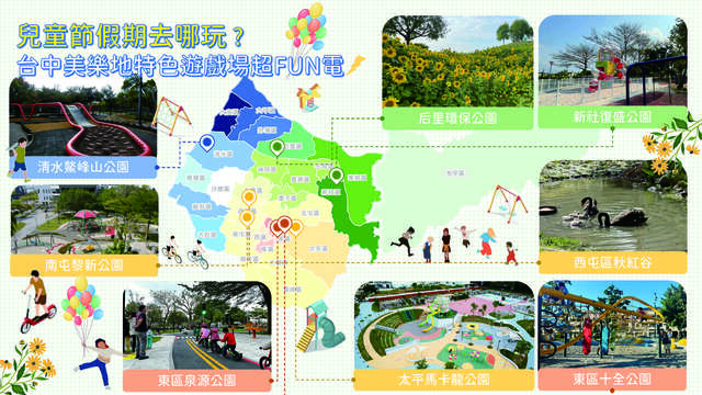 台中美樂地特色遊戲場地圖