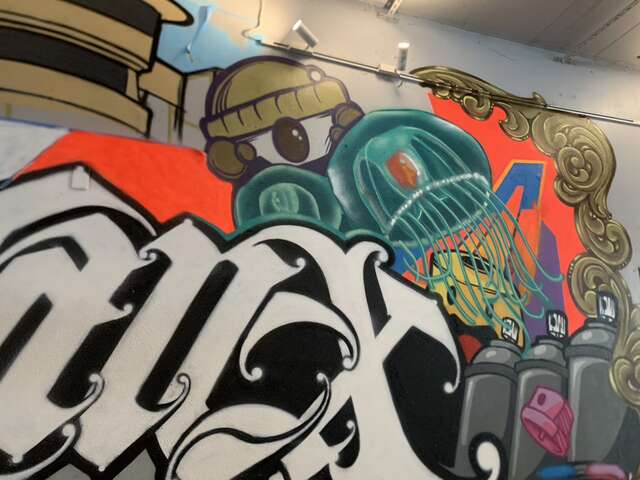 草悟广场b1通道现场涂鸦照片1