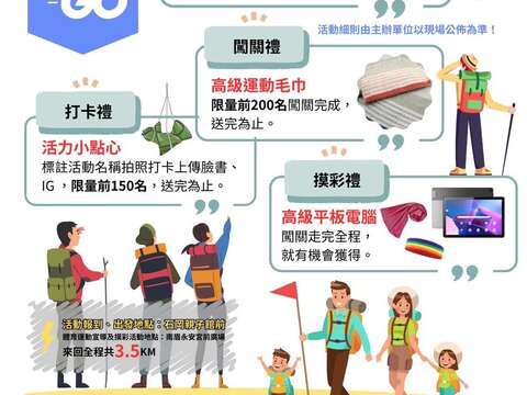 石岡區電火圳生態步道健行活動海報