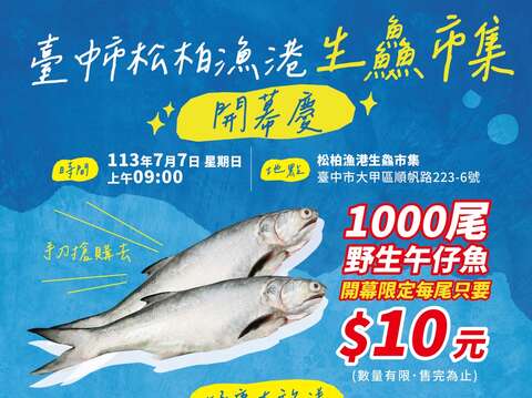 松柏漁港生鱻市集開幕大促銷