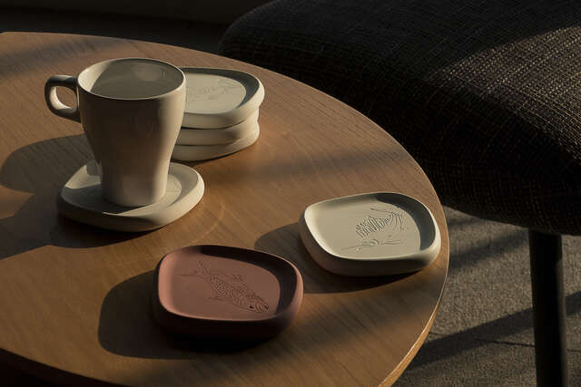 4宝熊渔乐码头利用蚵壳再生杯垫