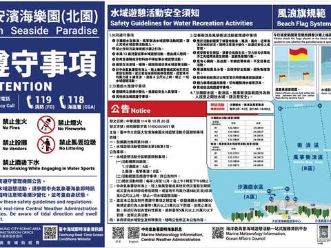 北园遵守事项及风浪旗规范