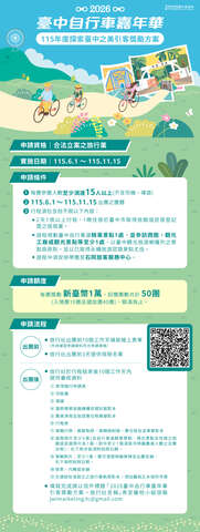 自行车嘉年华 引客奖励图卡