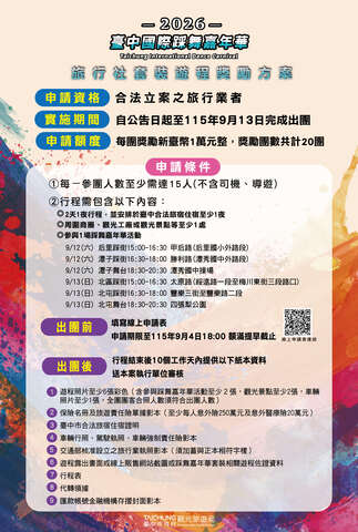 2026旅行社奖励方案海报