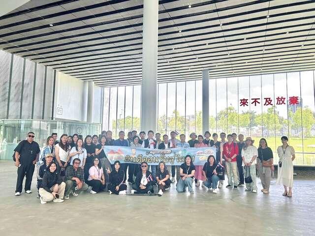 市府觀旅局於綠美圖大廳接待貴賓