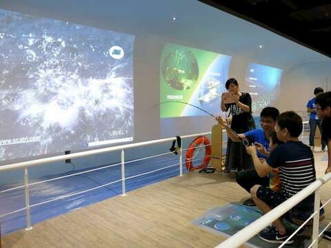 宝熊渔乐码头长年致力於海洋教育推广-虚拟钓鱼体验