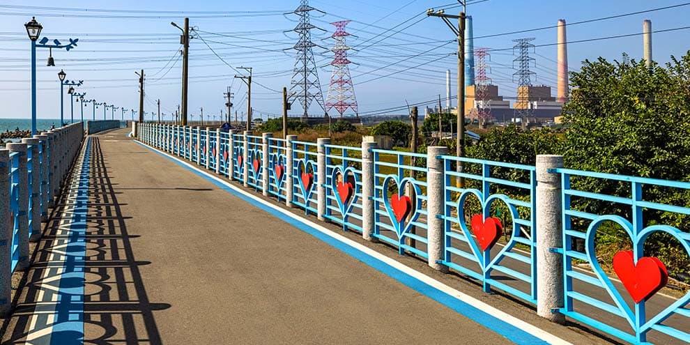 龍井堤防自転車専用道