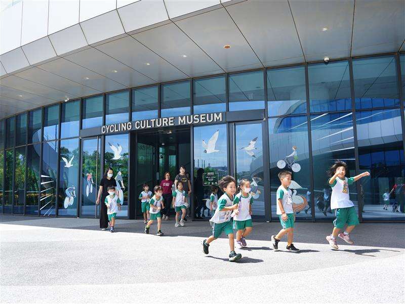 自行車文化探索館是學生必訪的景點