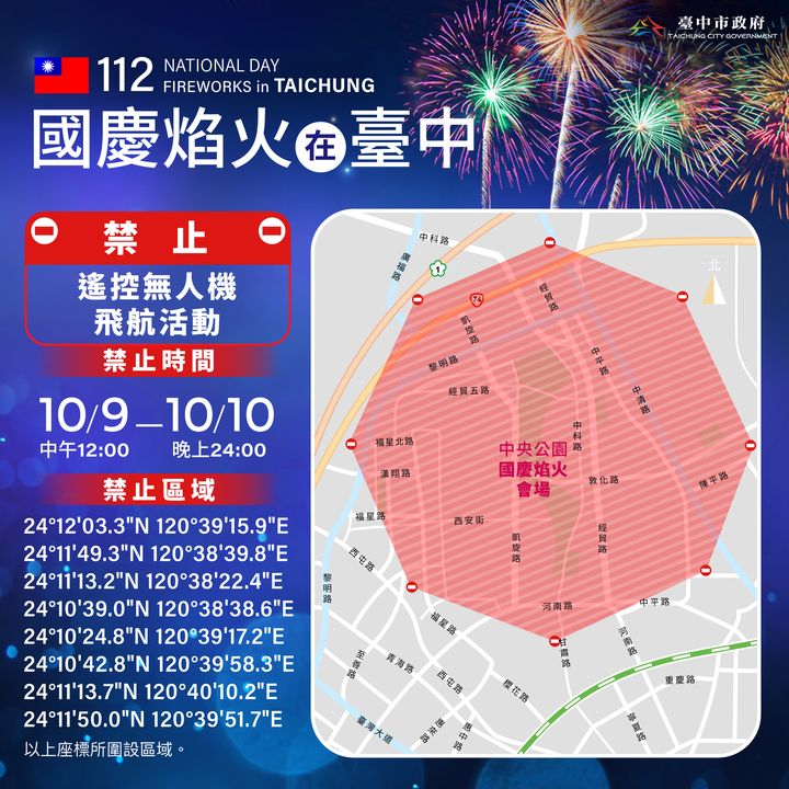 ＼空拍爱好者注意！#国庆焰火 禁飞无人机／