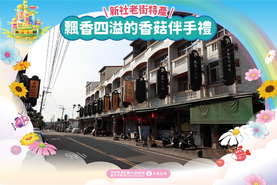 \不只是花都还盛产香菇!赏花毯顺游新社 #香菇街 /