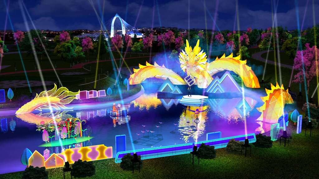 就在今天!2024中臺灣元宵燈會「台中龍賀」,打卡八大特色燈區