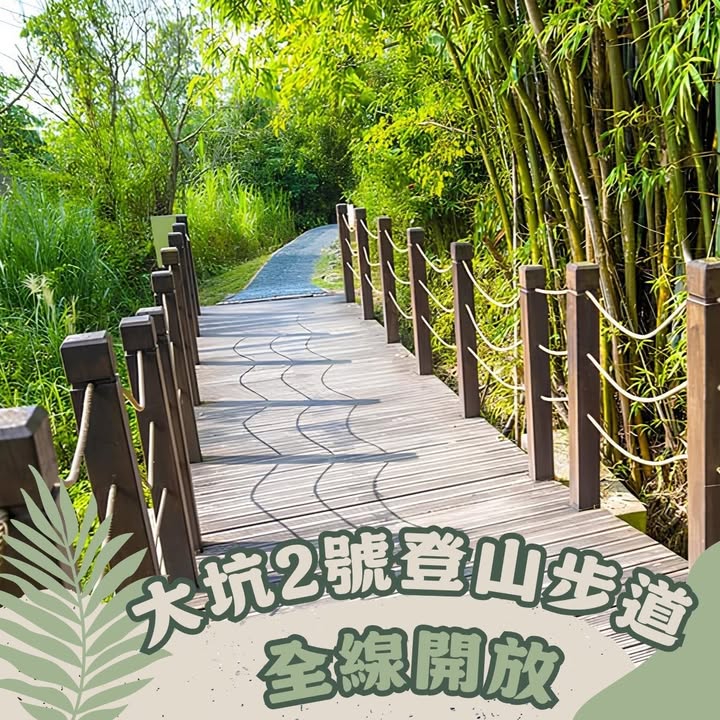 🌿台中山林好消息！#大坑2號登山步道 全線開放🌿