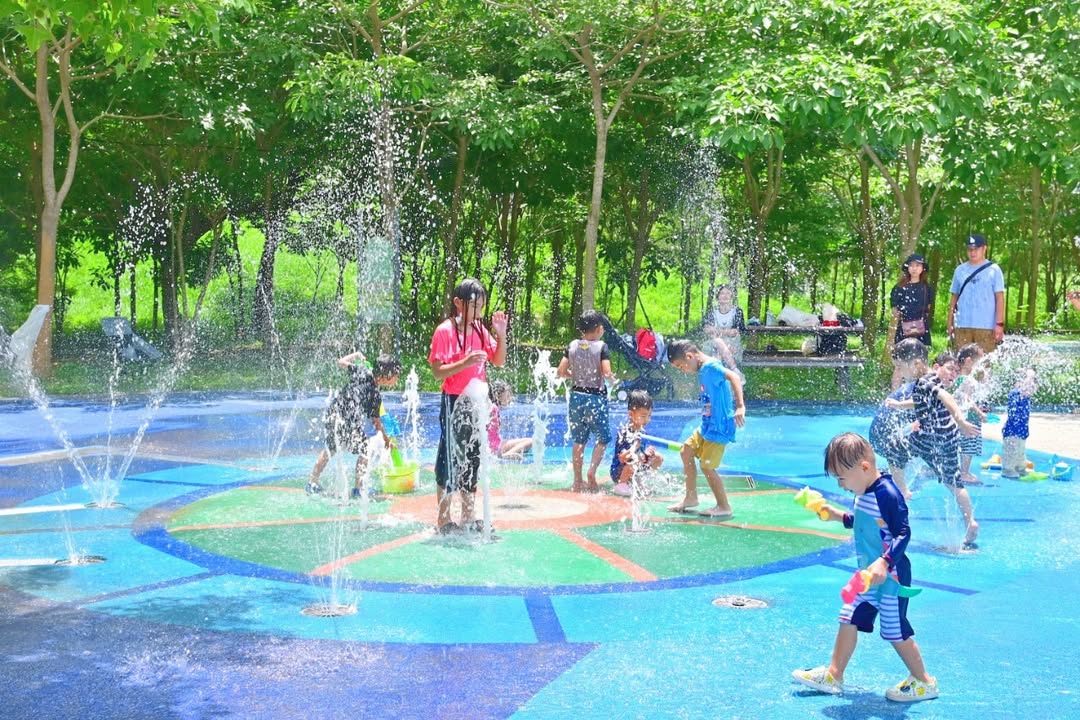 🌞 中科公園戲水區陪孩子開心過暑假! 💦