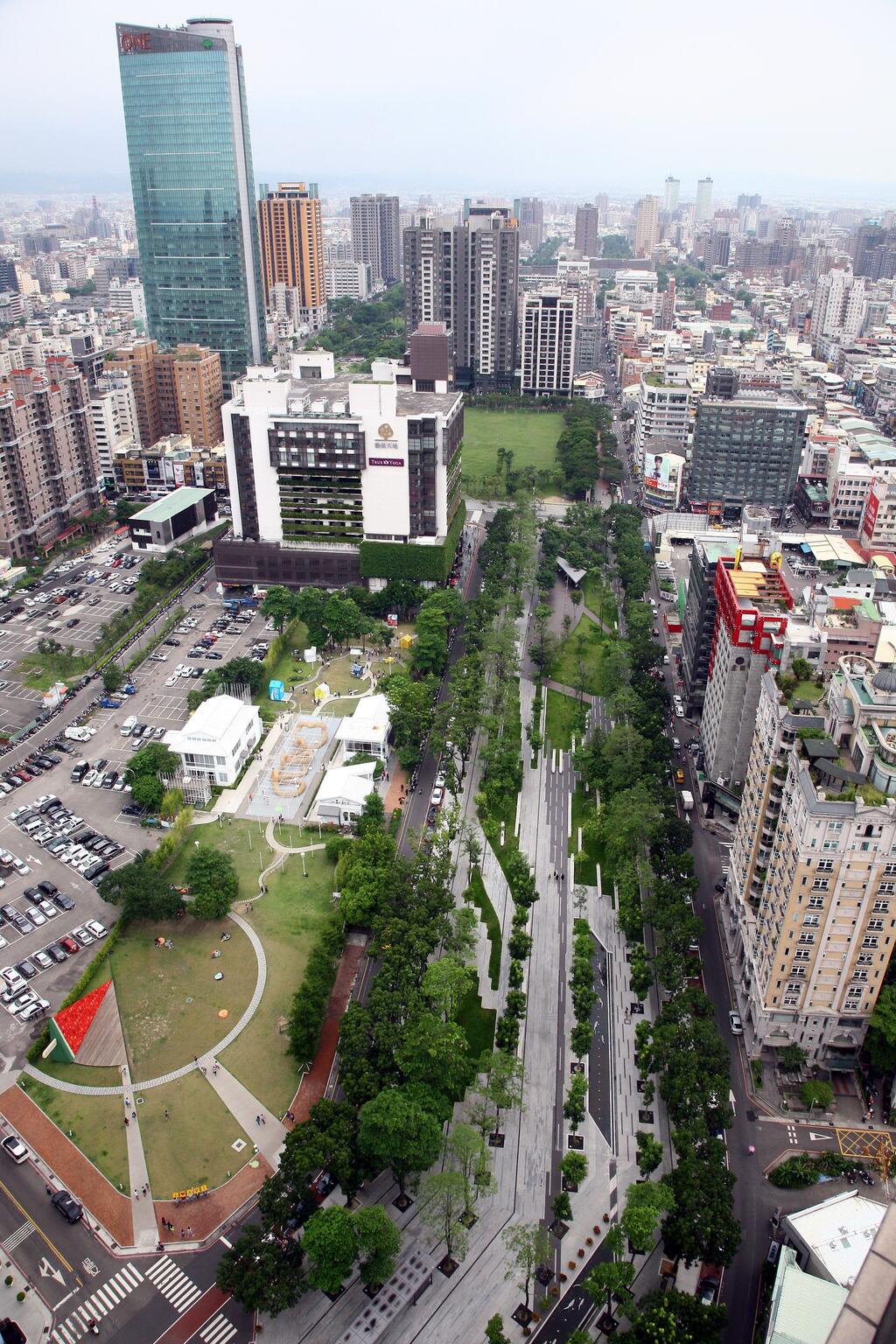 市民廣場、草悟道-俯瞰圖