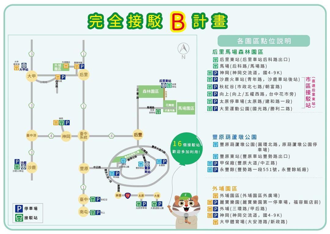 完全接駁B計畫-路線