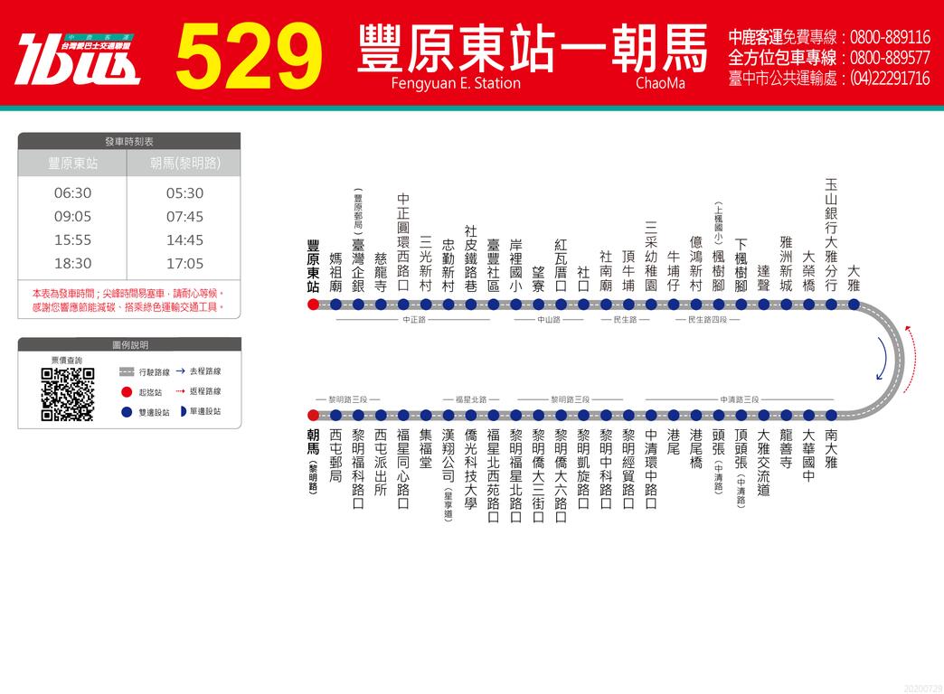 529路公車路線圖